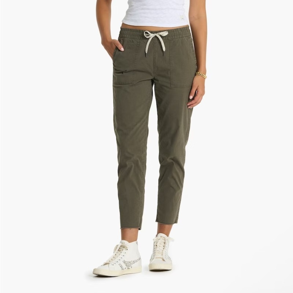 VUORI SZ XS VUORI WOMEN'S VINTAGE RIPSTOP PANT RAW HEM